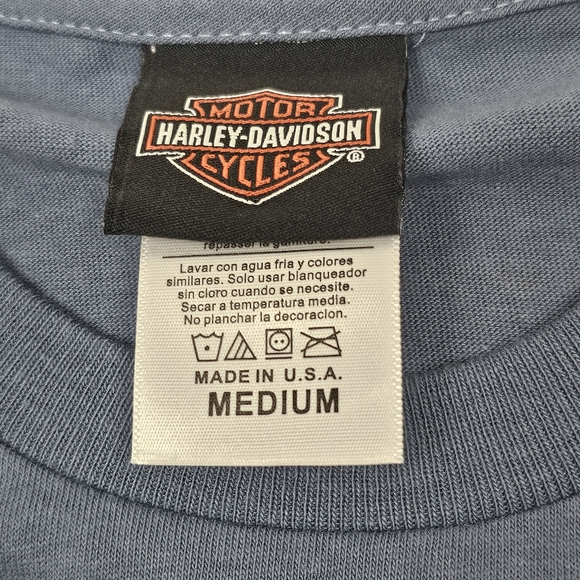 Harley-Davidson T-Shirt Vtg M Made In USA Eagle Columbia‎ TN Mule Capital - Picture 3 of 6